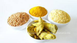 マスタードシードとターメリック