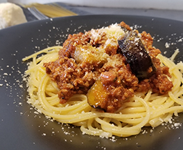 ナスのボロネーゼ