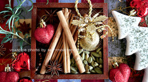 スパイスを使ってクリスマスカードを作ろう