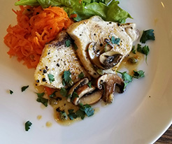 ハーブの香るメカジキのポアレ